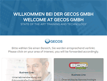 Tablet Screenshot of gecos.at